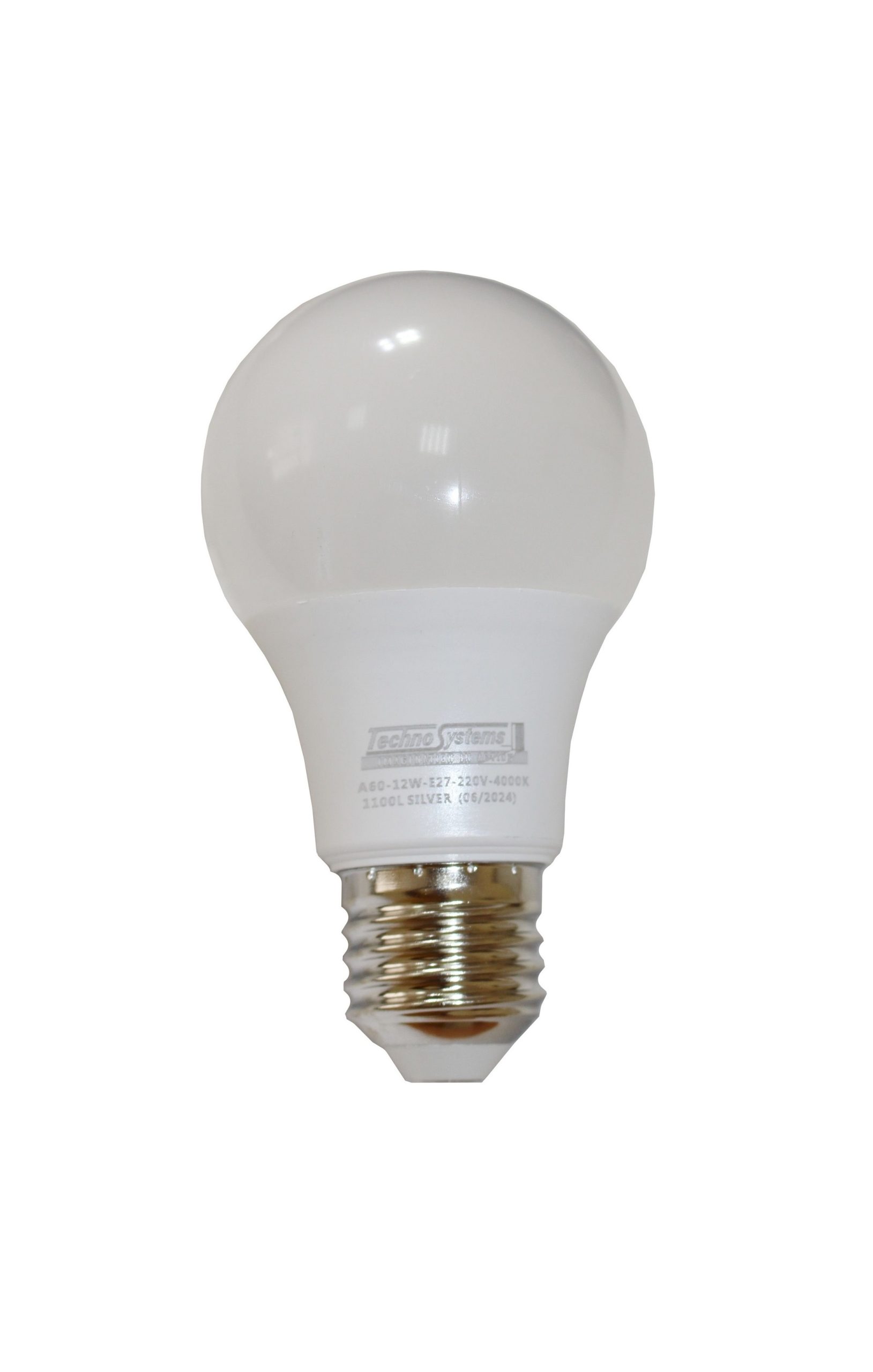 Лампа світлодіодна LED Bulb-A60-12W-E27-220V-4000K-1100L SILVER TNSy